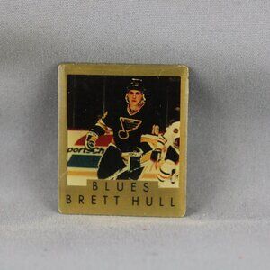 St Louis Blues Pin (VTG) - Brett Hull 1991 Stats by Ace - Screened Pin